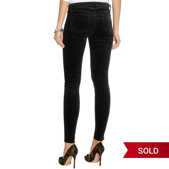J Brand 815 Mid-Rise Velvet Skinny Jeans - Picture 4 of 8